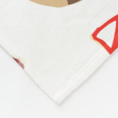 Im Wald Weihnachtsmuster Fleecedecke (Ecke)