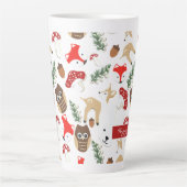 Im Wald Weihnachtsmuster Milchtasse (Vorderseite)