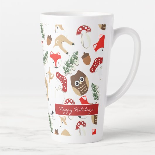 Im Wald Weihnachtsmuster Milchtasse (Rechts)