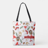 Im Wald Weihnachtsmuster Tasche (Rückseite)