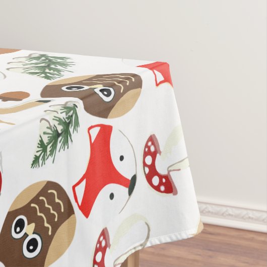 Im Wald Weihnachtsmuster Tischdecke (Beispiel)