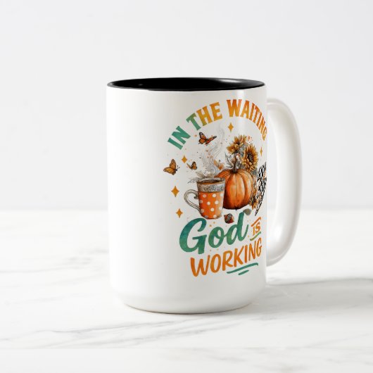 Im Wart.. Zweifarbige Tasse (VorderseiteRechts)