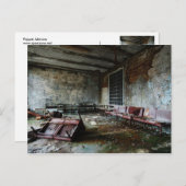 Im Wartesaal des Zerfall Postkarte (Vorne/Hinten)