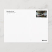 Im Wartesaal des Zerfall Postkarte (Rückseite)