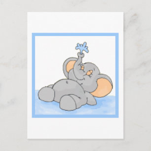 Im Wasser spielen Postkarte