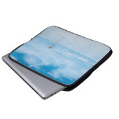 Im Wasserkörper stehende Person Laptopschutzhülle (Vorne Knopf)