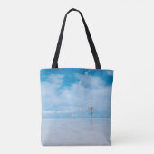 Im Wasserkörper stehende Person Tasche (Rückseite)