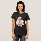 Im Watching You Christmas Santa Claus  T-Shirt (Vorne ganz)