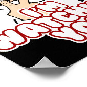 Im Watching You Christmas Santa Claus T Shirt Poster (Ecke)