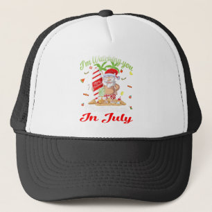 I'm Watching You Santa Christmas In July Tank Top Truckerkappe