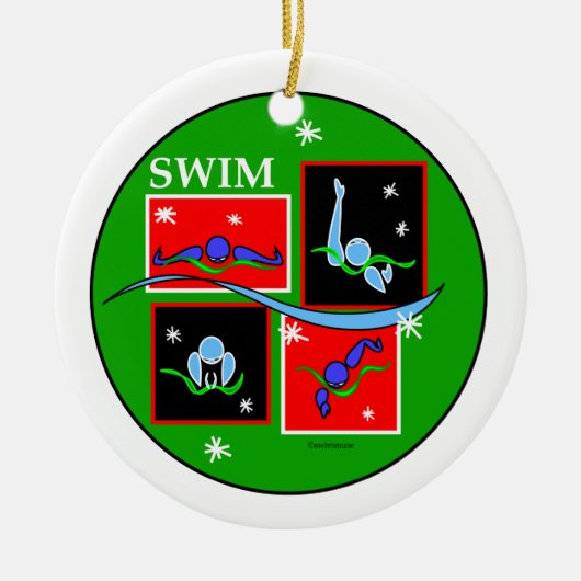 IM Weihnachtsmorgen Keramik Ornament (Vorne)