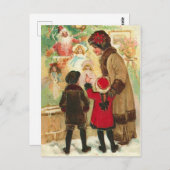 Im Weihnachtsspielzeugladen Postkarte (Vorne/Hinten)