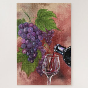 Im Wein gibt es Wahrheit - Zeichnend Kunstsammlung Puzzle