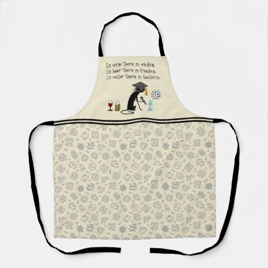 Im Wein gibt es Weisheit Funny Wine Sprichwort Schürze (Vorderseite)