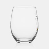 Im Wein gibt es Weisheit Funny Wine Sprichwort Weinglas Ohne Stiel (Rechts)