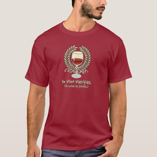 Im Wein ist Wahrheit T-Shirt (Vorderseite)