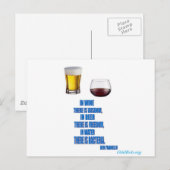 Im Wein... Postkarte (Vorne/Hinten)