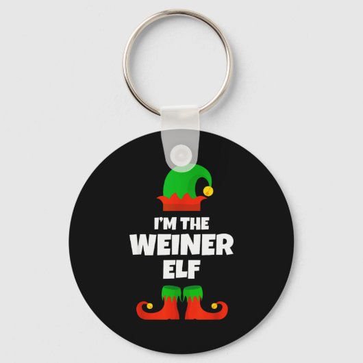 I'm Weiner Elf Family Pajama Christmas Dachshund D Schlüsselanhänger (Vorderseite)