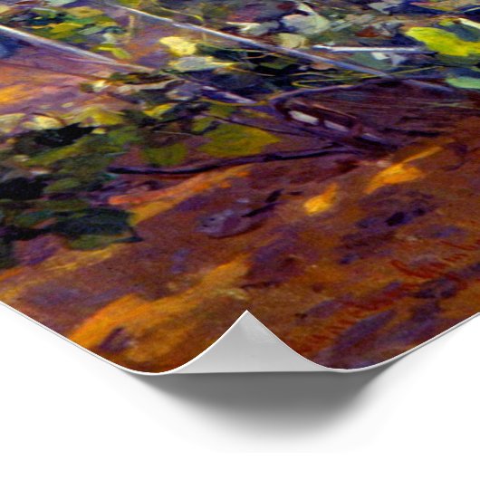 Im Weingarten Elin Danielson-Gambogi 1898 Poster (Ecke)