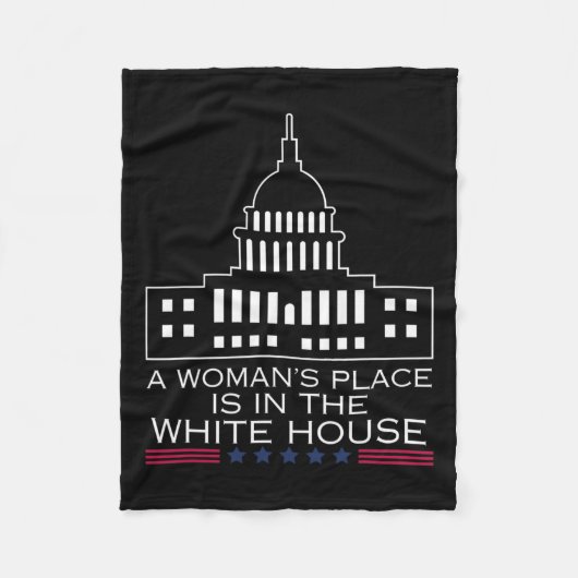 Im Weißen Haus Kamala Harri ist eine Frau untergeb Fleecedecke (Vorderseite)