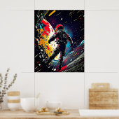 Im Weltraum verloren: Eine kosmische Reise Poster (Küche)