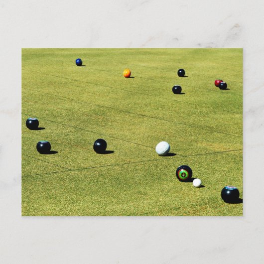 im Wettbewerb auf den Rasenflächen, Postkarte (Vorderseite)