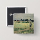 Im Wheatfield bei Gennevilliers, 1875 Button (Vorne & Hinten)