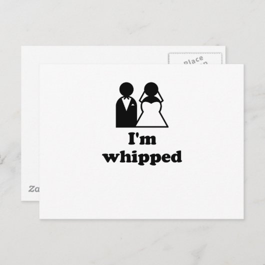 Im Whipped Postkarte (Vorne/Hinten)