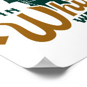 Im Whiskey vertrauen wir darauf: Funny Whisky Love Poster (Ecke)