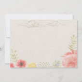 Im Wiesen Sommerhochzeit vielen Dank Dankeskarte (Rückseite)