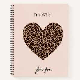 I'm Wild for You Valentine's Day Card Notizblock