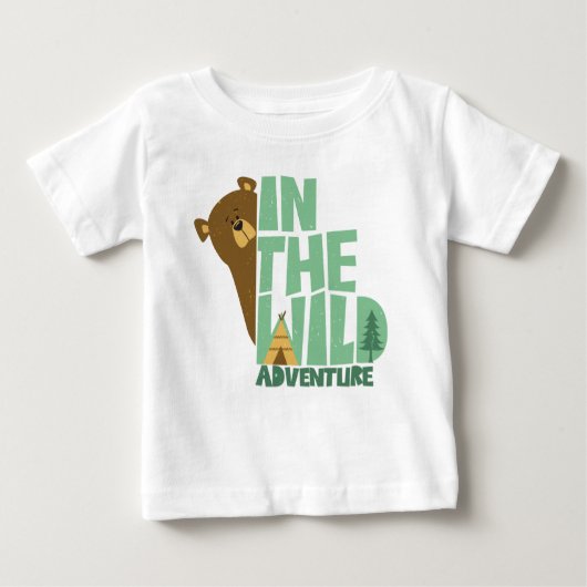 Im wilden Erlebnisbär Baby T-shirt (Vorderseite)