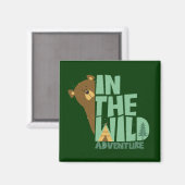 Im wilden Erlebnisbär Magnet (Vorderseite/Rückseite)
