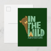 Im wilden Erlebnisbär Postkarte (Vorne/Hinten)
