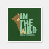 Im wilden Erlebnisbär Serviette (Vorderseite)