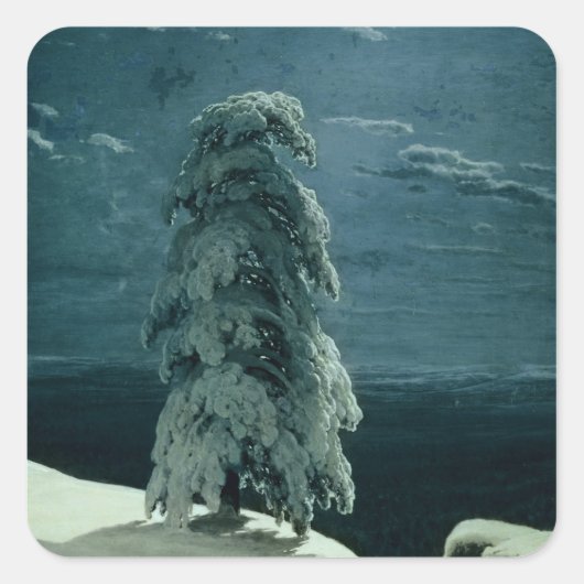 Im wilden Norden, 1891 Quadratischer Aufkleber (Vorderseite)