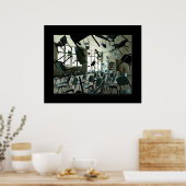 Im Wind blasen Poster (Küche)