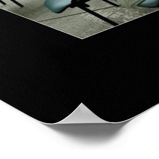 Im Wind blasen Poster (Ecke)