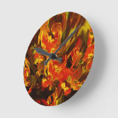 Im Wind der Liebe Runde Wanduhr (Winkel)