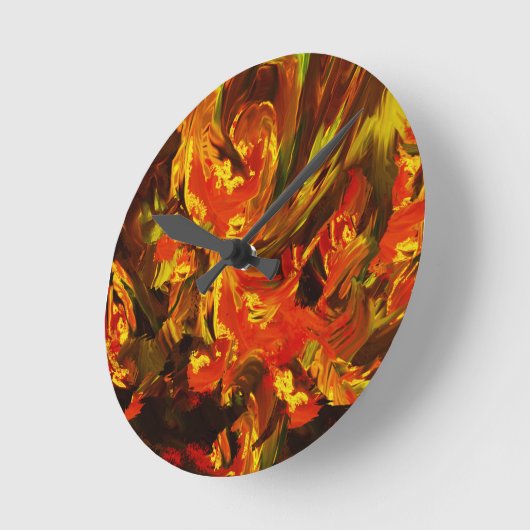 Im Wind der Liebe Runde Wanduhr (Winkel)