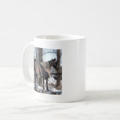 Im Winter Gewartet Pferde aus Amish Kaffeetasse (Vorderseite Links)