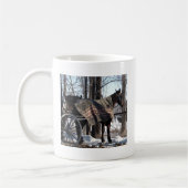Im Winter Gewartet Pferde aus Amish Kaffeetasse (Links)