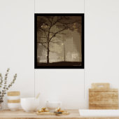 Im Winter im Stadtzentrum von Chicago Poster (Küche)