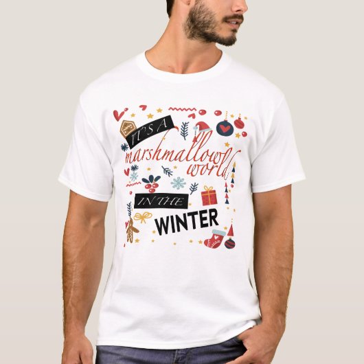 Im Winter ist es eine Mäusespielwelt T-Shirt (Vorderseite)