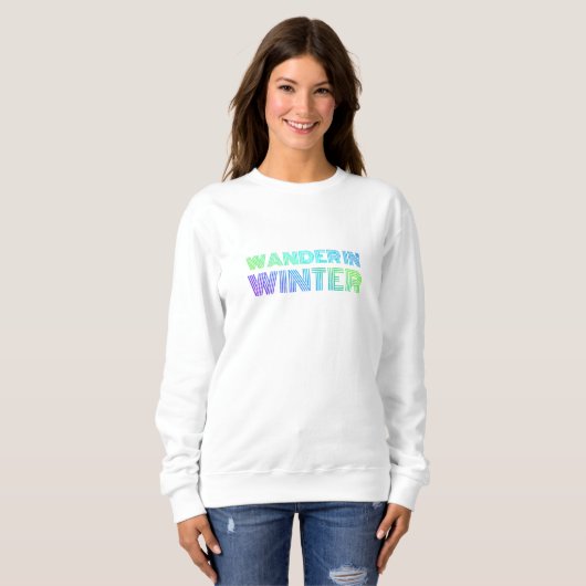Im Winter wandern Sweatshirt (Vorne ganz)