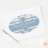 Im Wintergarten duftende Kerzen Ovaler Aufkleber (Umschlag)