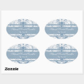 Im Wintergarten duftende Kerzen Ovaler Aufkleber (Blatt)