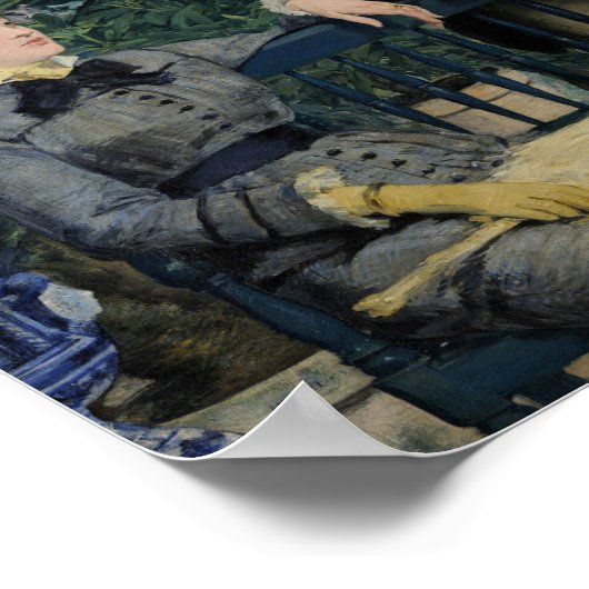 Im Wintergarten | Édouard Manet Poster (Ecke)