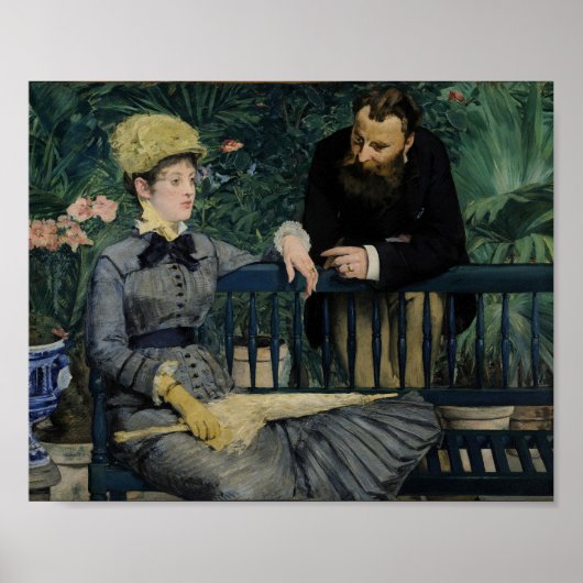 Im Wintergarten | Édouard Manet Poster (Vorne)