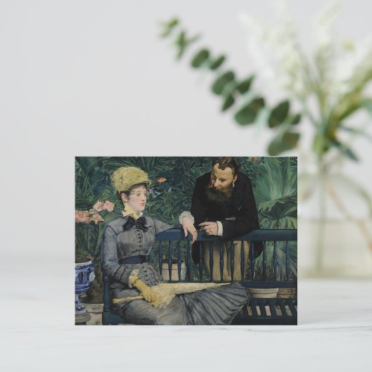 Im Wintergarten | Édouard Manet Postkarte (Stehend Vorderseite)